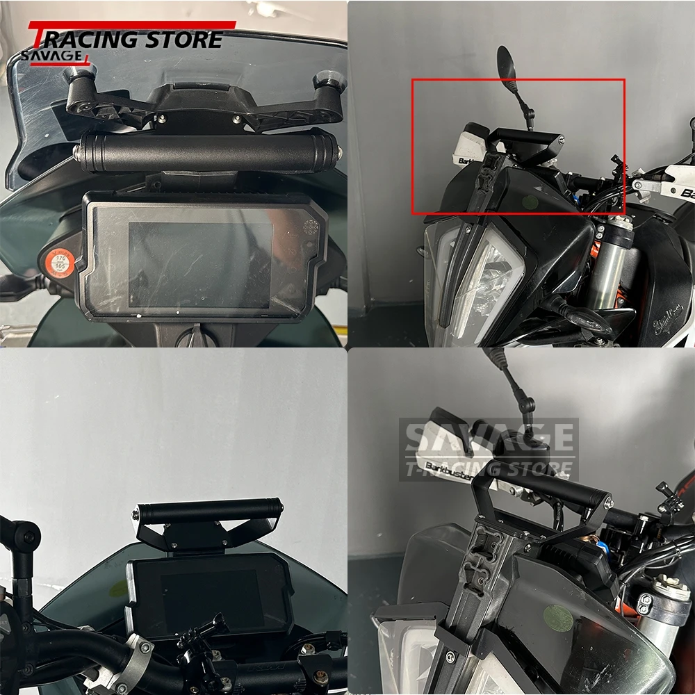 Motorycle 790 GPS Navigation Mobile Phone Sat Nav Mount Bracket For 790 890 Adventure /R 22mm 7/8