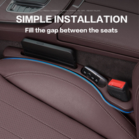 2PCS Car Seat Gap Filler Organizer Between Interior Accessories For Hyundai Kona Creta Tucson Coupe GT SONATA Accent Ix35 I20 I4