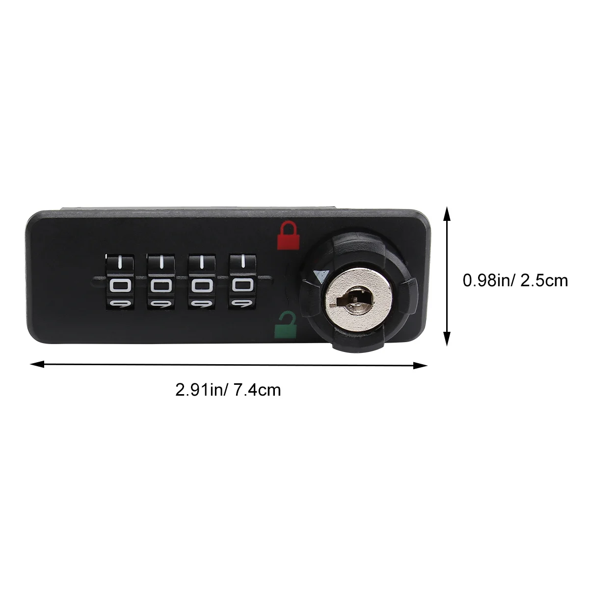 4 Digit Combination Password Black Plastic Cabinet Lock For Drawer Cupboard Mailbox Coded Mechanical Lock Safe Storage