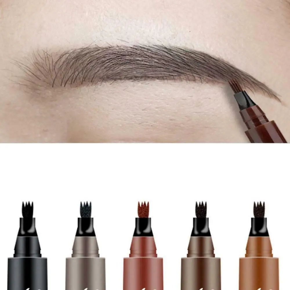 Waterproof Beauty Natural 4 Points Long-lasting Eyebrow Enhancers Makeup Tools Eye Brow Pen Eyebrow Pencil