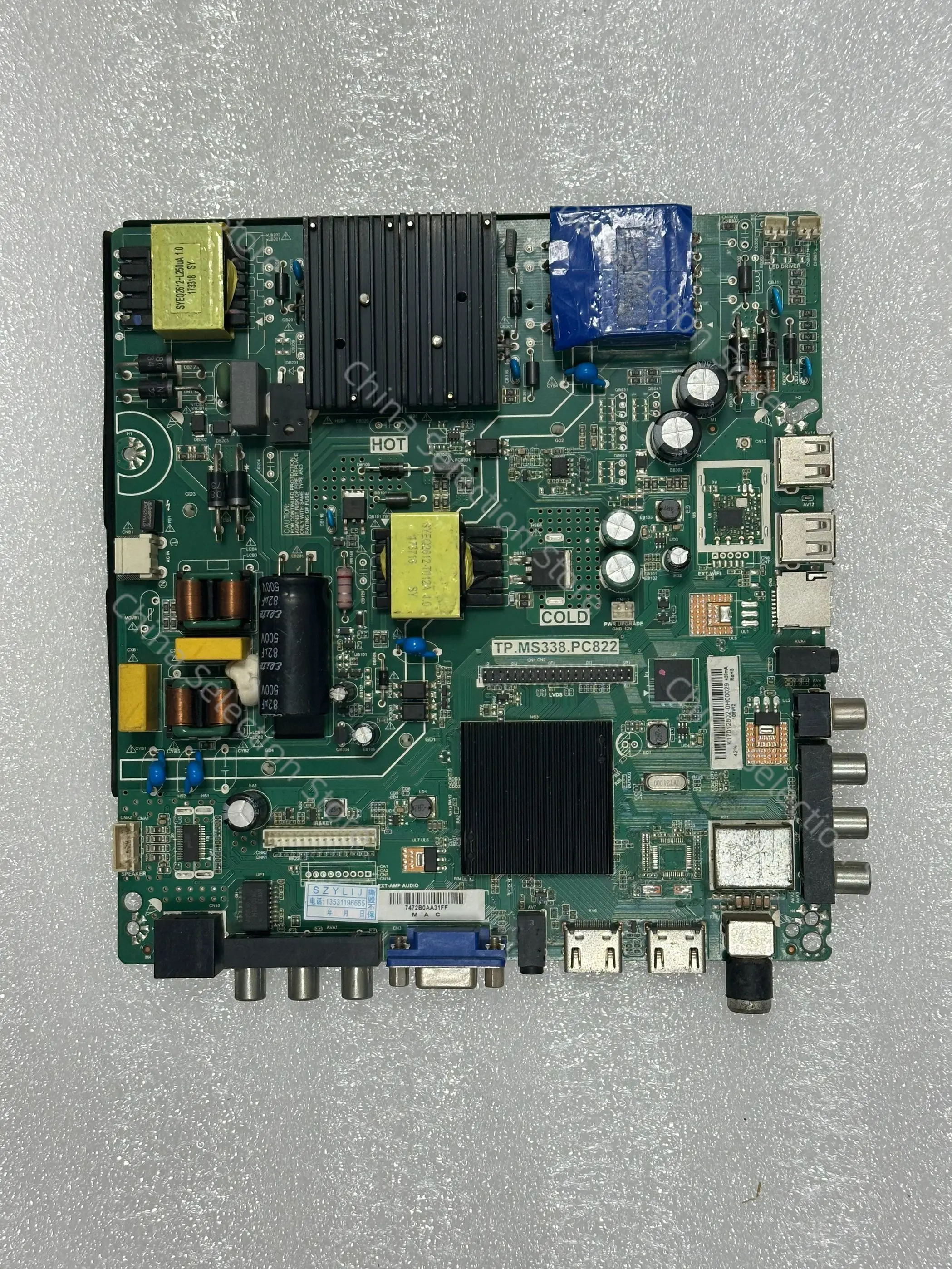 

TP.MS338.PC822 Основная плата WiFi 512M+4G в моей руке