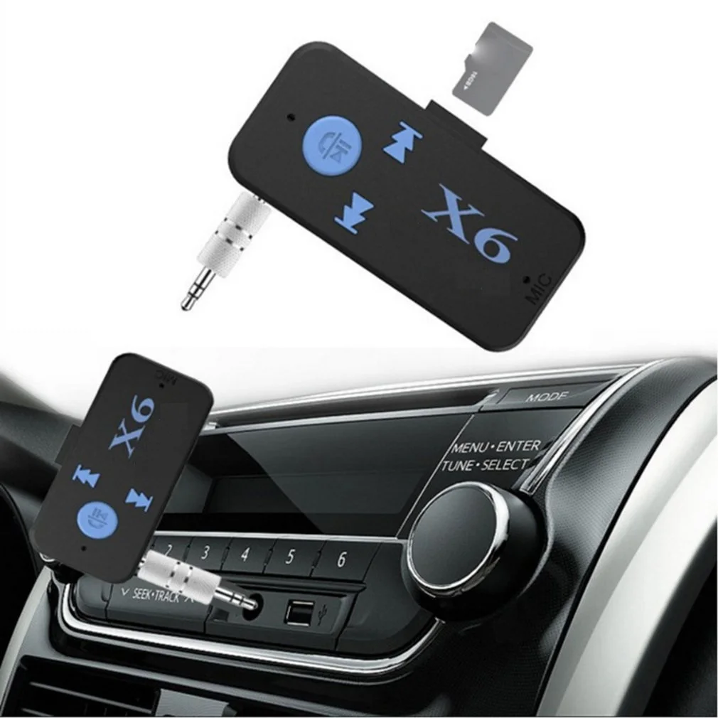 Wireless Bluetooth 5.0 Audio Car Receiver Portable Mini 3.5mm HIFI AUX Stereo Adapter For Car TV PC Dropshipping Wholesale