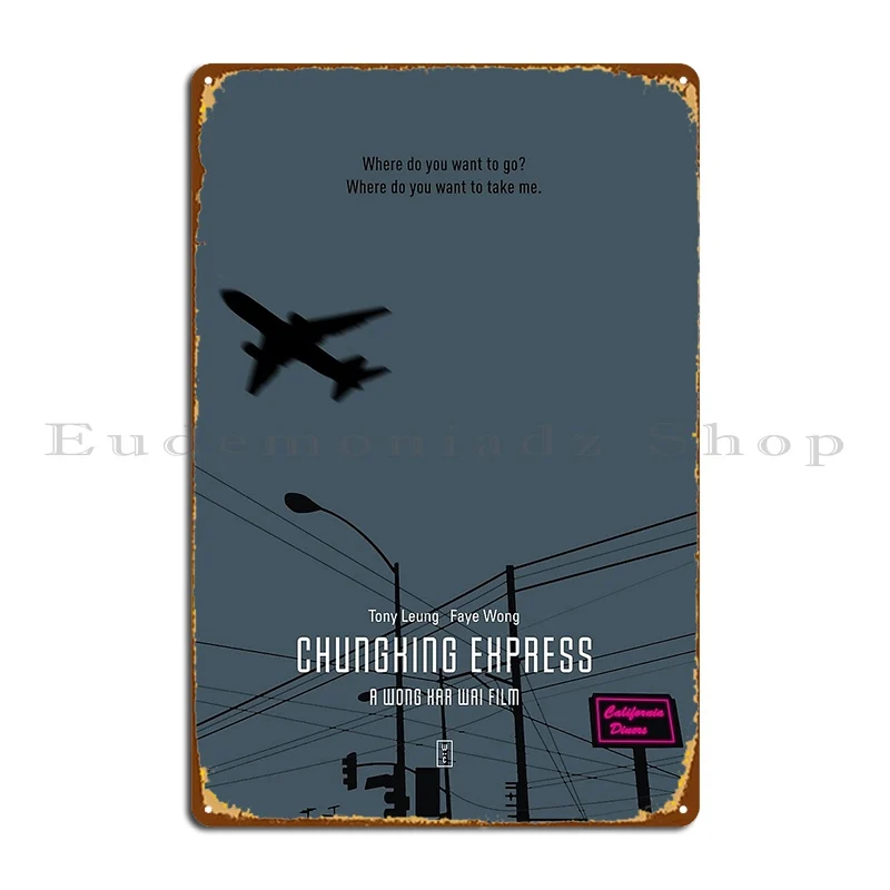 Chungking Express Metal Plaque Poster Painting Kitchen Wall Decor Personalized Pub Tin Sign Poster