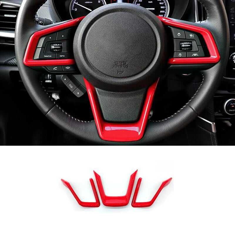 For Subaru Forester SK XV Crosstrek GT Outback Legacy BS BT Steering Wheel Cover Trim Interior Decorative Accessories