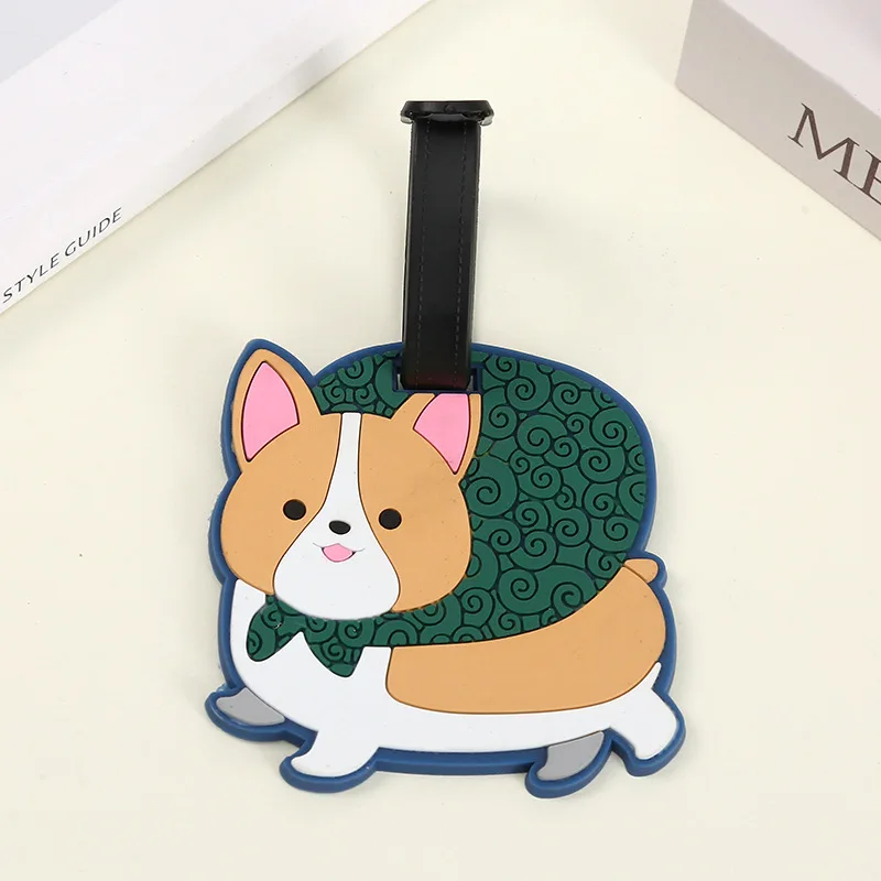 الكرتون الحيوان سيليكون علامات الأمتعة الإبداعية لطيف الأمتعة علامة حقيبة العلامة مكافحة فقدان معلقة قلادة صغيرة إكسسوارات السفر #4