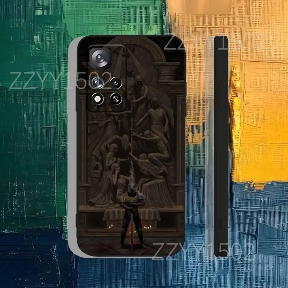 حافظة هاتف Game B-Blasphemous Panitent لهاتف سامسونج S25، S24، Ultra، S20، S30، Plus، S22، S23، Ultra، Plus، 5G سيليكون أسود ناعم