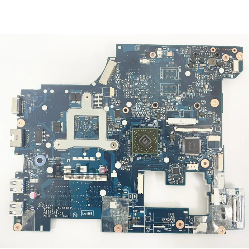 For Lenovo Ideapad G585  notebook computer motherboard CPU E1-1200  DDR3 integrated motherboard LA-8681P 100% test