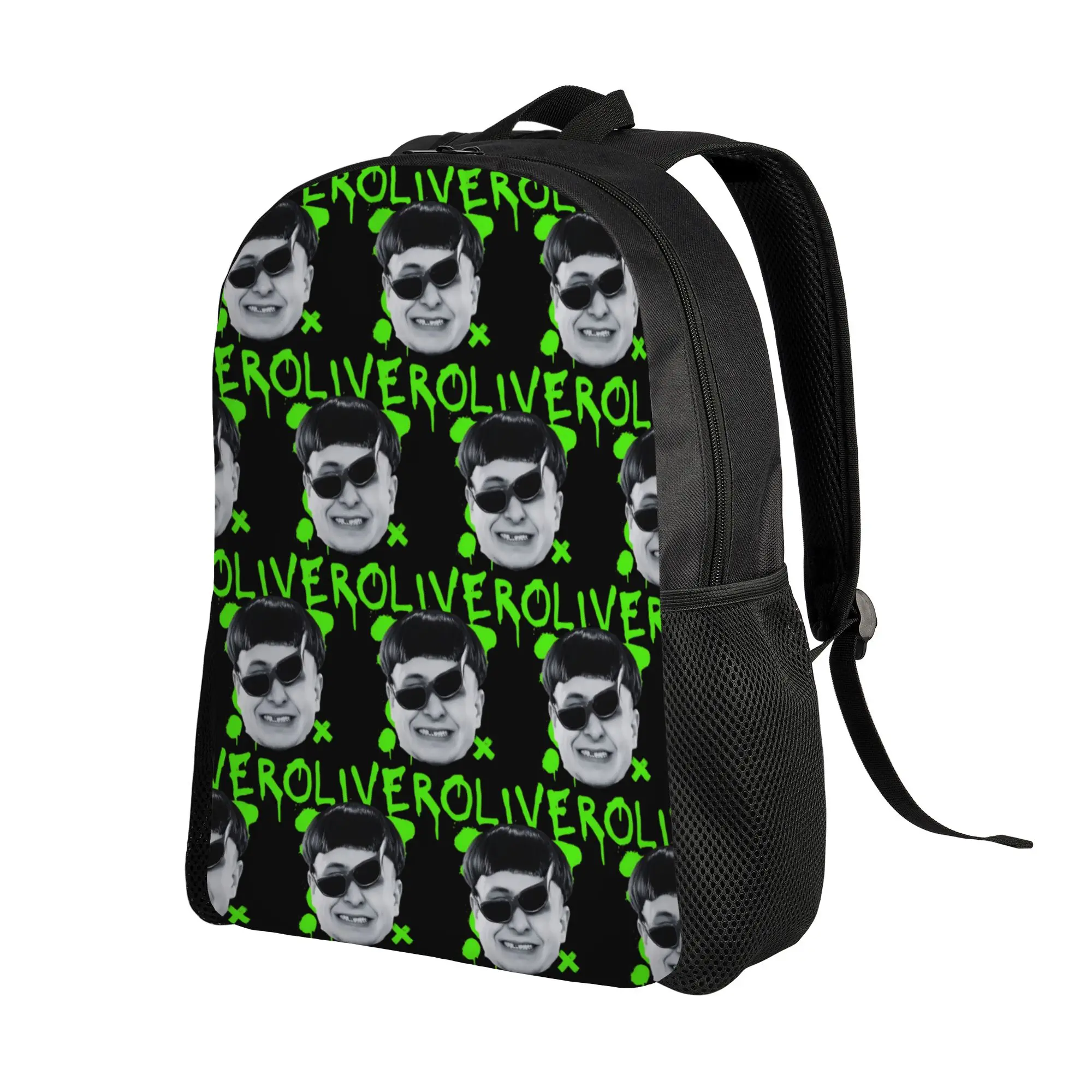 Green Oliver Tree Rapper Rip Backpack for Men Women Teenage Student Hiking Daypack  Laptop Computer Canvas Bags with Pocket