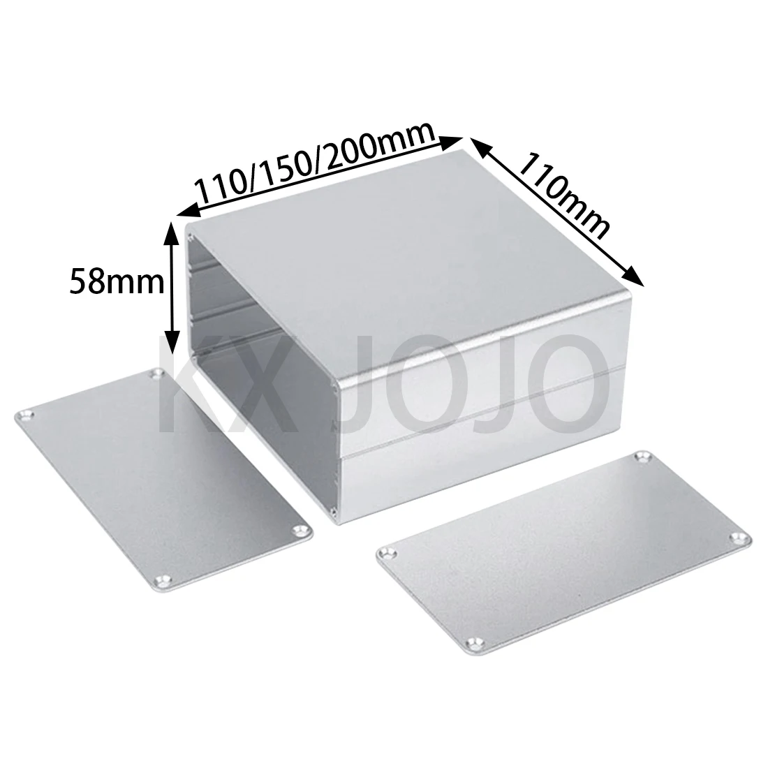 

Aluminum Enclosure 110*58*110/150/200mm Waterproof Case PCB DIY Instrument Electronic Project Protective Box