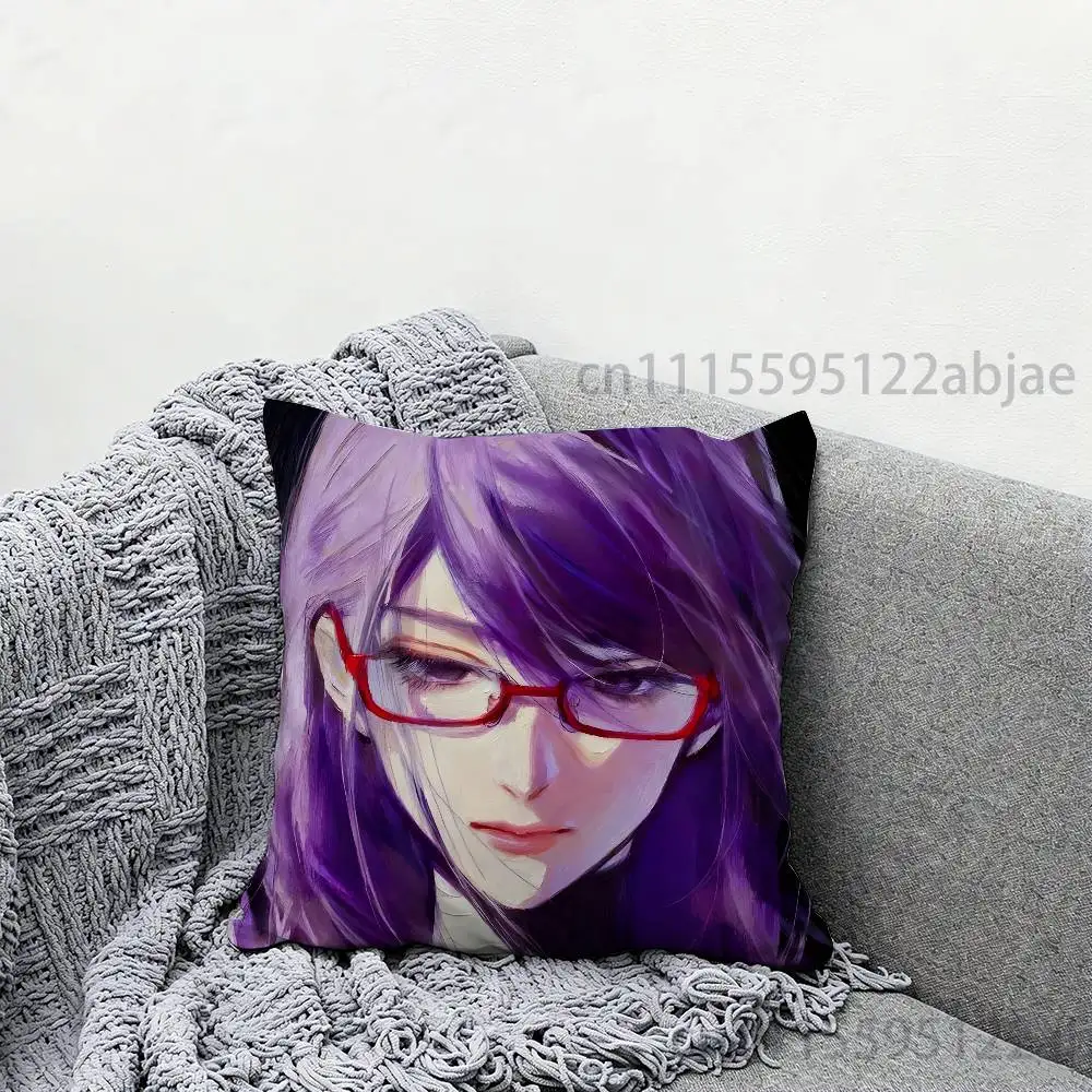 R-Rize  T-Tokyo Ghoul Throw Pillow Case 50x50cm DIY Square Pillowcase Square Office Cushion Cover