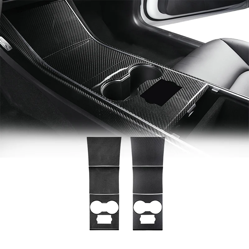 For Tesla Model 3 Center Console Cover (3Pcs) - Minimum 5 Sets to Order, Interior Protection, Anti-Scratch Accessory