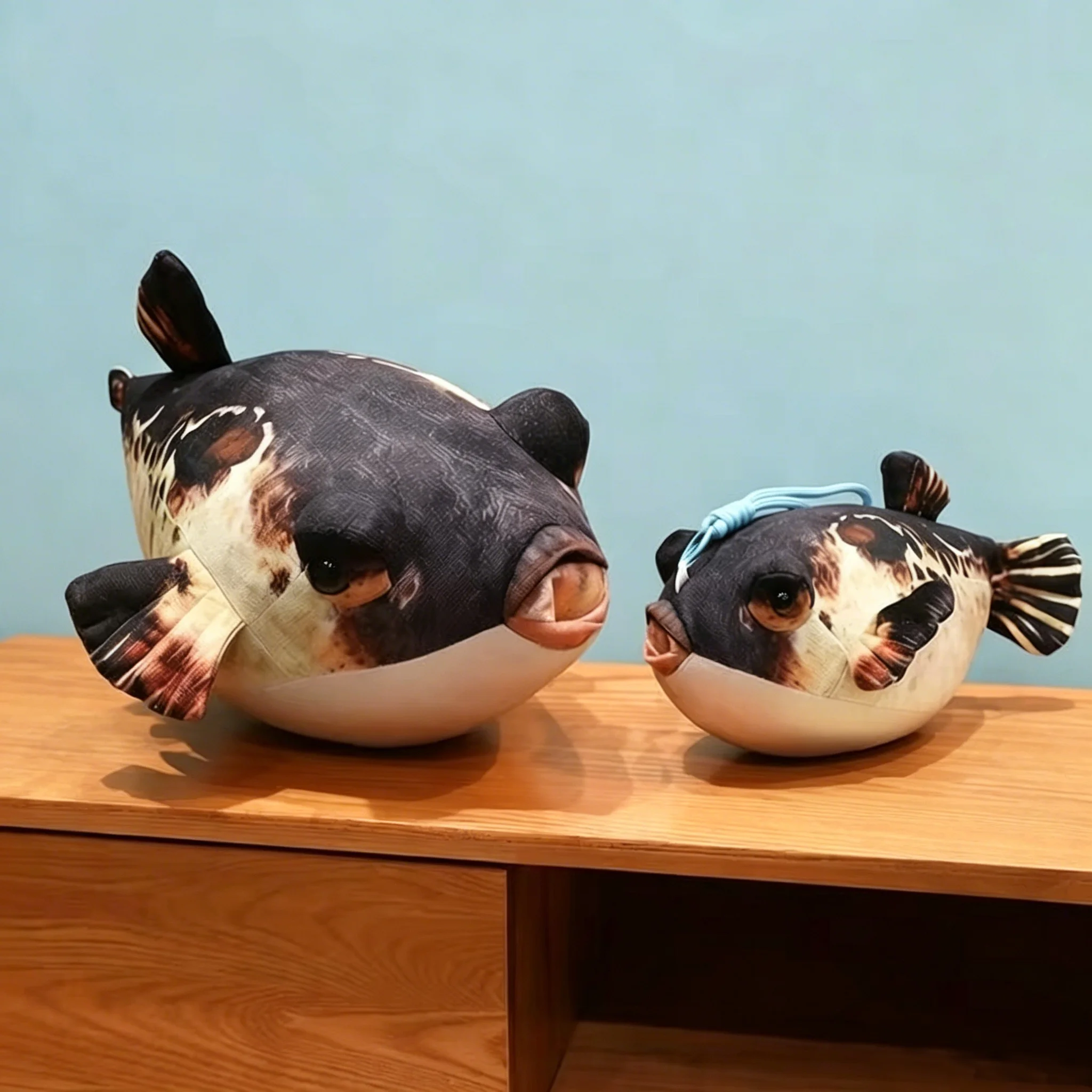 

Kawaii Simulation Puffer Fish Plush Toy Soft Stuffed Animal Doll Sleep Cushion Keychain Pendant Birthday Gift Boy Girl Kid Decor