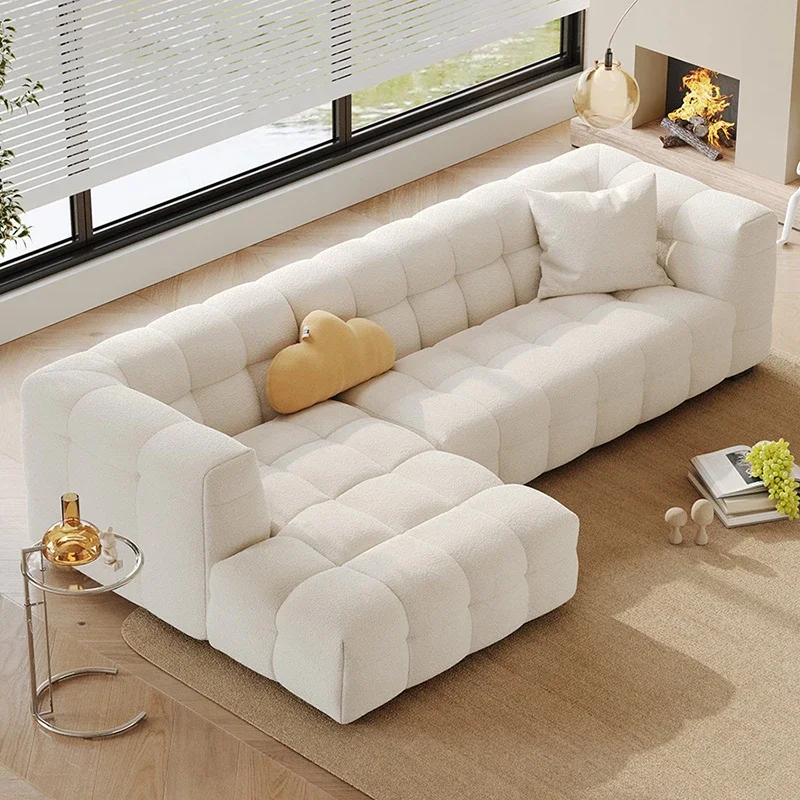 

Corner White Living Room Sofa Chaise Longue Armchair Relax Funda Living Room Sofa Pouf Simple Divani Soggiorno Luxury Furniture