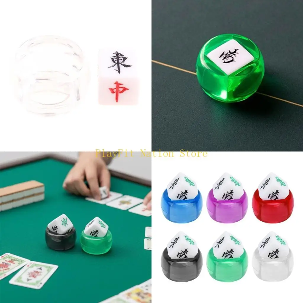 

242F Round Corner 6 Sided Dices Acrylic Role Playing Dices for Board Game Enduring