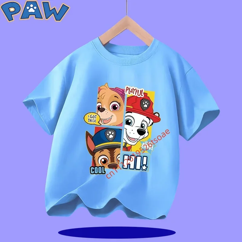 PAW Patrol new children's summer T-shirt - 100% cotton short