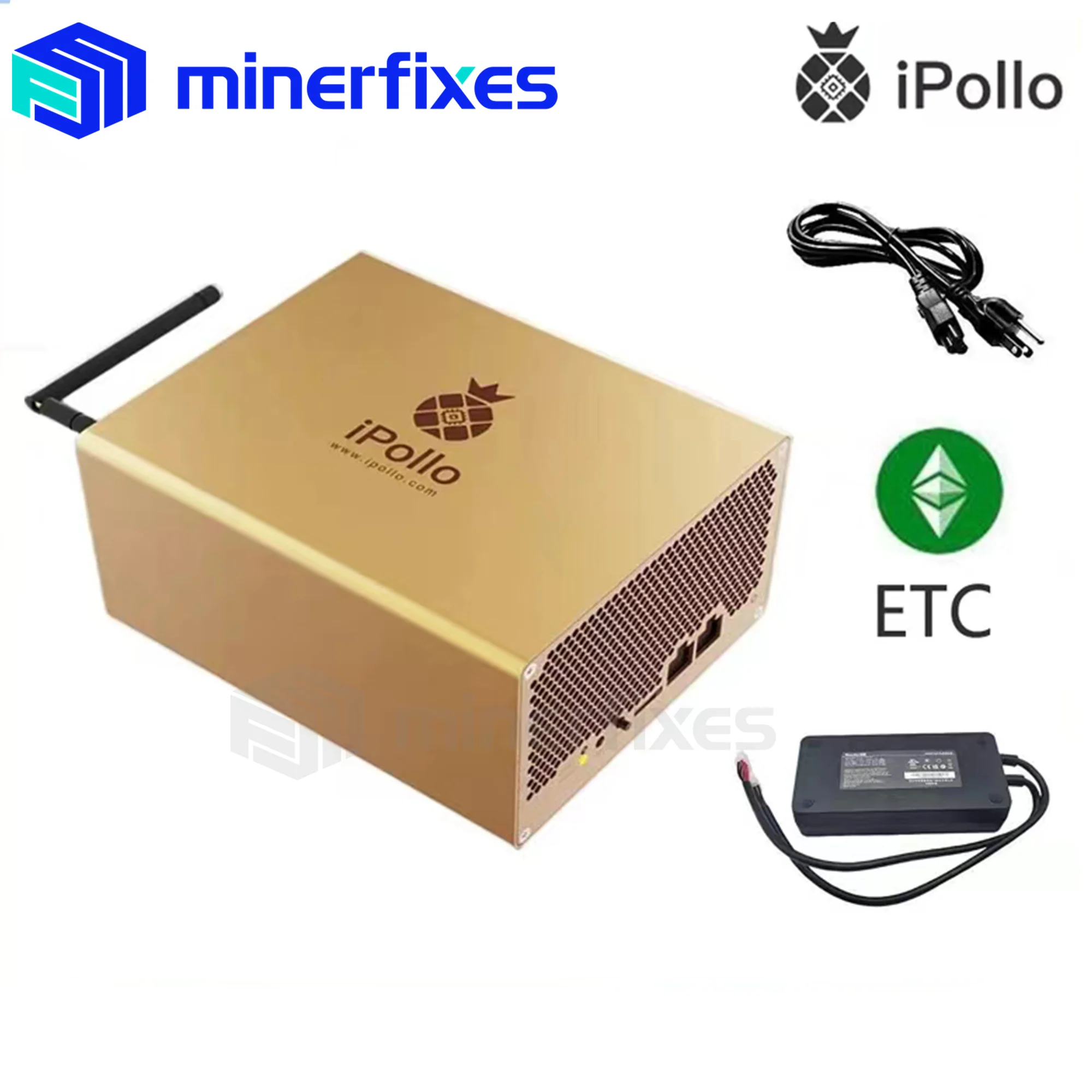 iPollo V1 Mini 320Mh/s 240W ETC Miner V1 mini 320M Digital Currency ETC,ZIL,ETP With PSU ETC ASIC Miner Good For Home Mining