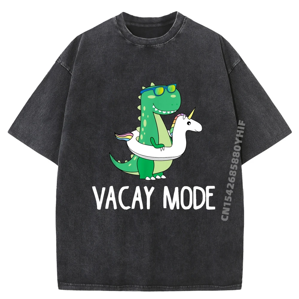 

Топы и футболки Vacay Mode, милые футболки с динозаврами, забавная стираная рубашка, мужская роскошная дизайнерская мужская футболка с принтом для вечеринки