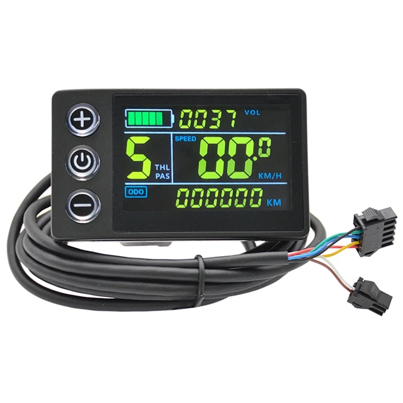 AB08-S866 Electric Bicycle Display 24V/36V/48V Colorful LCD Screen Meter SM Ebike Power Assisted Scooter Control Dashboard