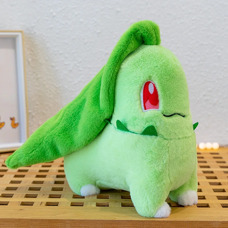 

30/45/60cm Pokemon Chikorita Anime Plush Toys TAKARA TOMY Kawaii Cartoon Doll Soft Pokémon Plushie Pillow Stuffed Gift for Kids