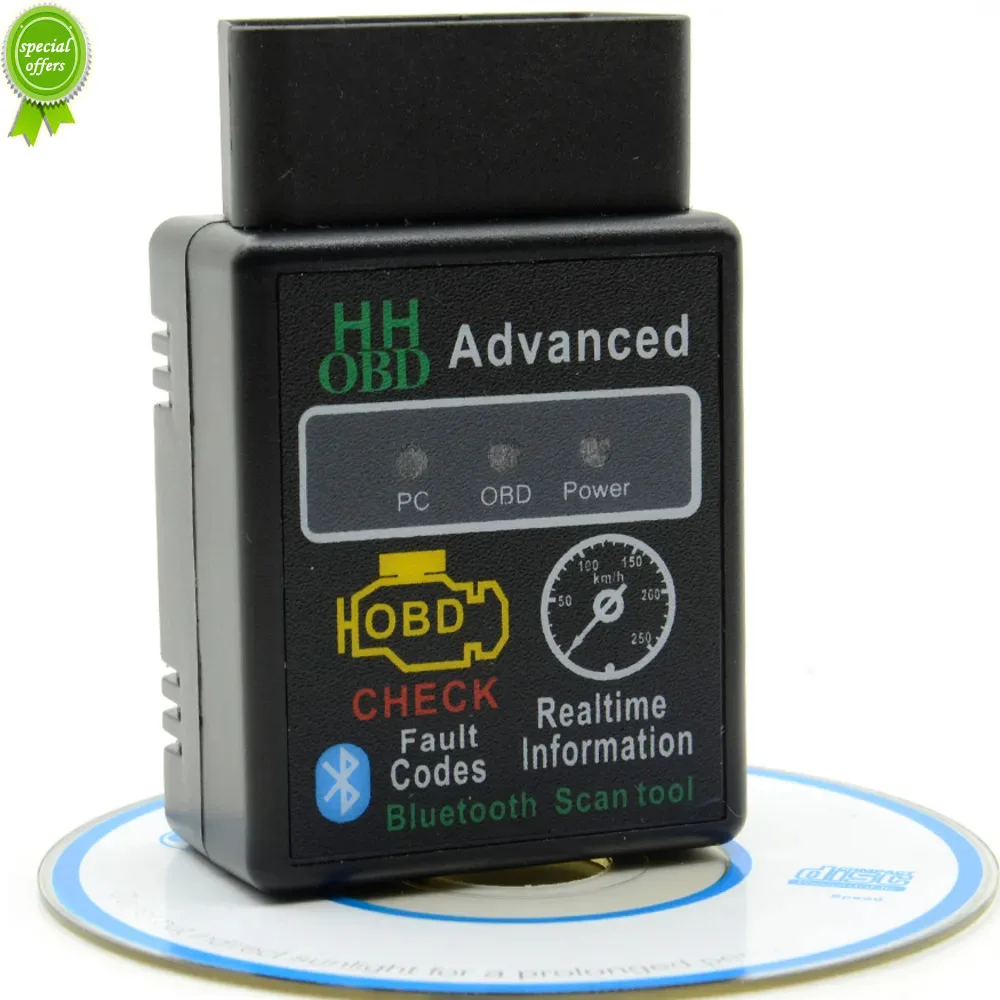 2024 Super Obd Mini HH Elm327 Bluetooth Obdii Auto Scanner Elm 327 Obd2 Car Diagnostic Tool Works On Android Torque