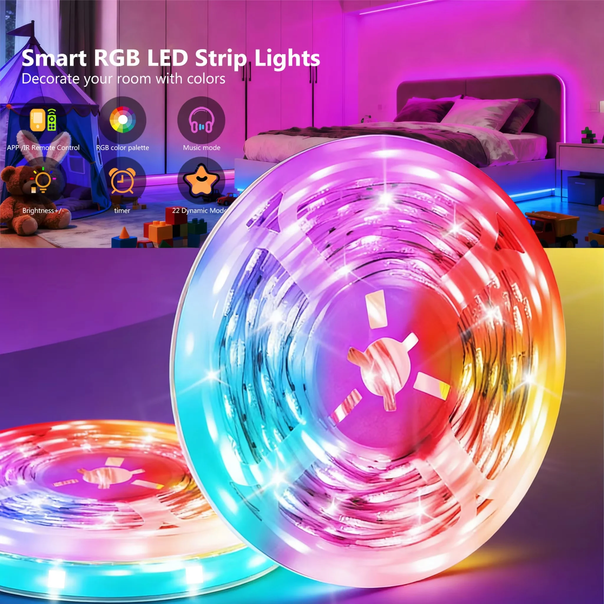 Colour Changing Bulb - LED Strip Lights Smart RGB Led