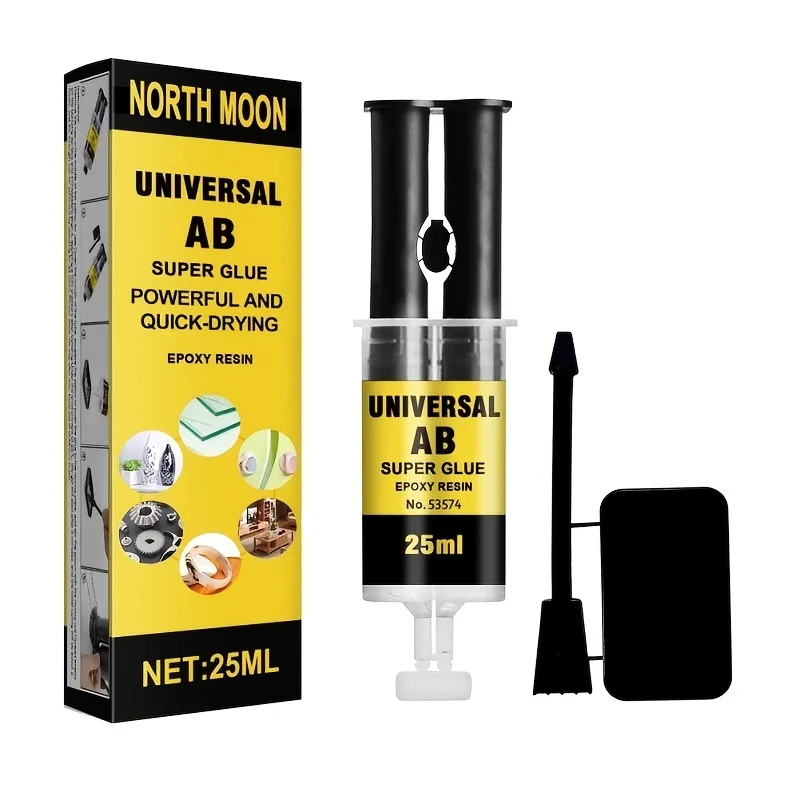 25ml/0.85oz Epoxy Resin AB Glue Strong Glue Plastic Glass Strong Quick-drying Adhesive Universal High Strength Adhesive Repair G