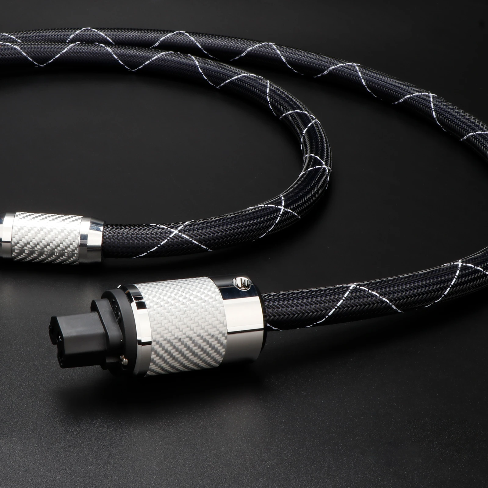HIFI EU Schuko Power Cable 6N OFC Silver Plated Pure Copper Power Plug Connection Filter CD Amplifier US/EU/AU/UK Power Cord