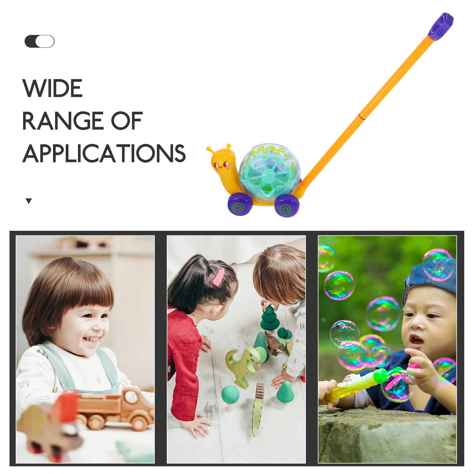 آلة فقاعة الحلزون الكرتونية صانع الفقاعات الكهربائية خفيفة الوزن محمولة باليد في الهواء الطلق لحمام السباحة والشاطئ آلة فقاعات الحفلات