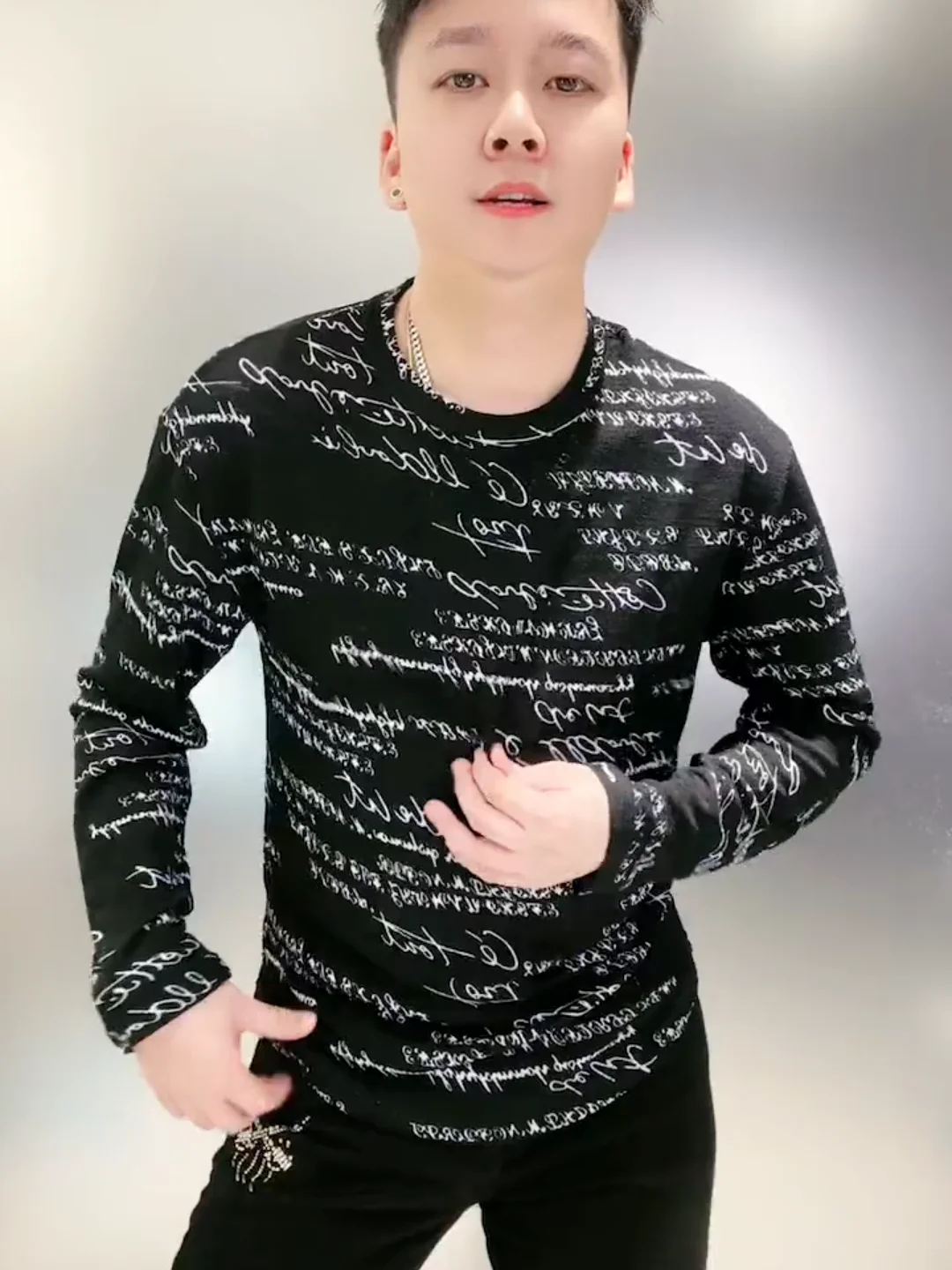 

Мужская модная дышащая футболка с длинным рукавом, летняя новинка, антибактериальная, базовый слой, охлаждающая, молодежная, стильная