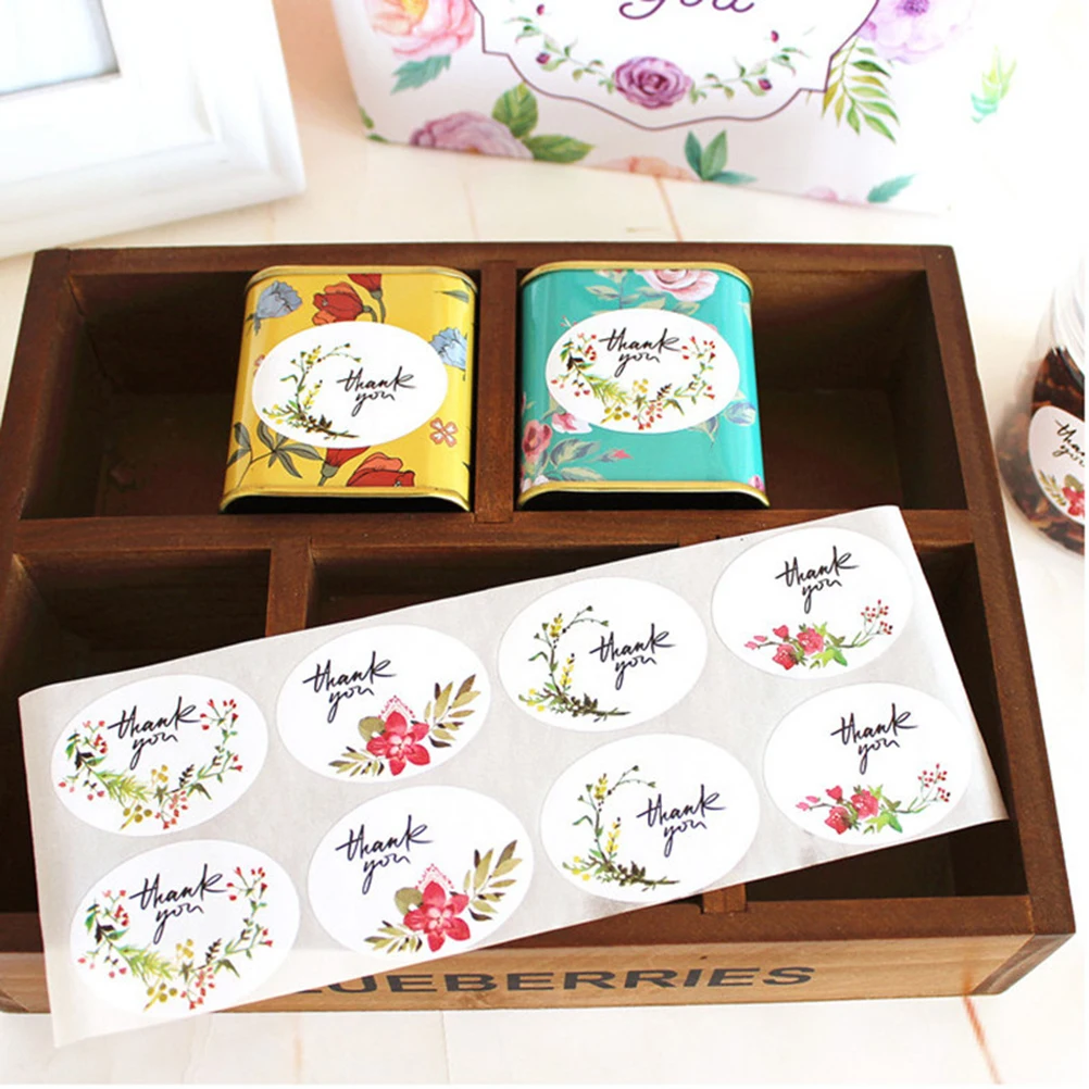 

10 Sheet Baking Decorative Stickers Food Packaging Thank You Decal Labels Wedding