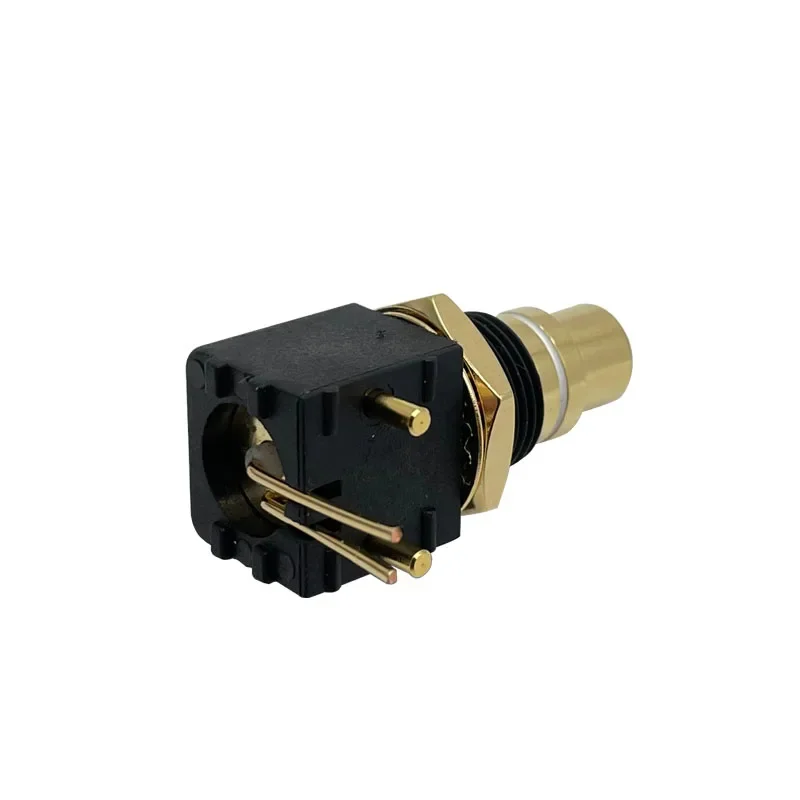 4 piezas de conector RCA de latón para DAC decodificador, conector hembra para montaje en PCB, adaptador para soldadura 4