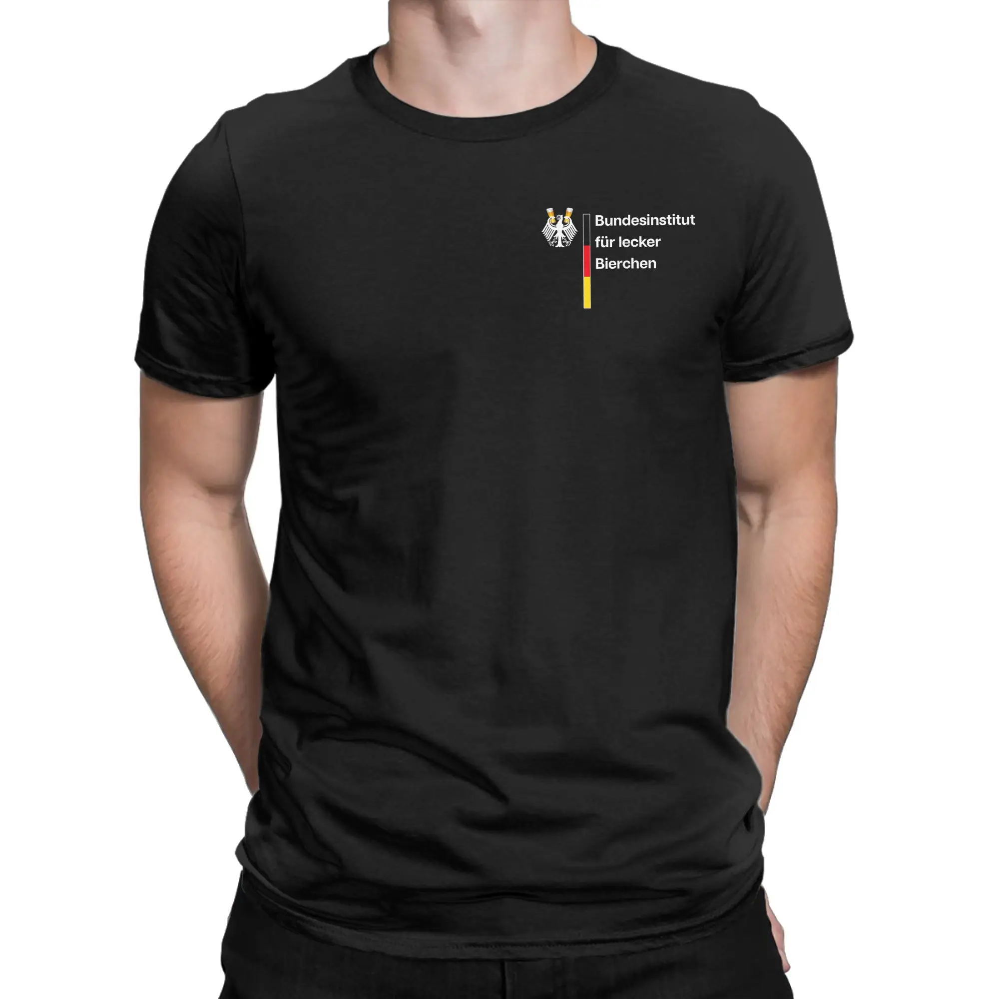 German-Federal Institute for Delicious Beers T-Shirt Men  Fun Pure Cotton Tees Round Collar Short Sleeve T Shirt Gift Idea merch