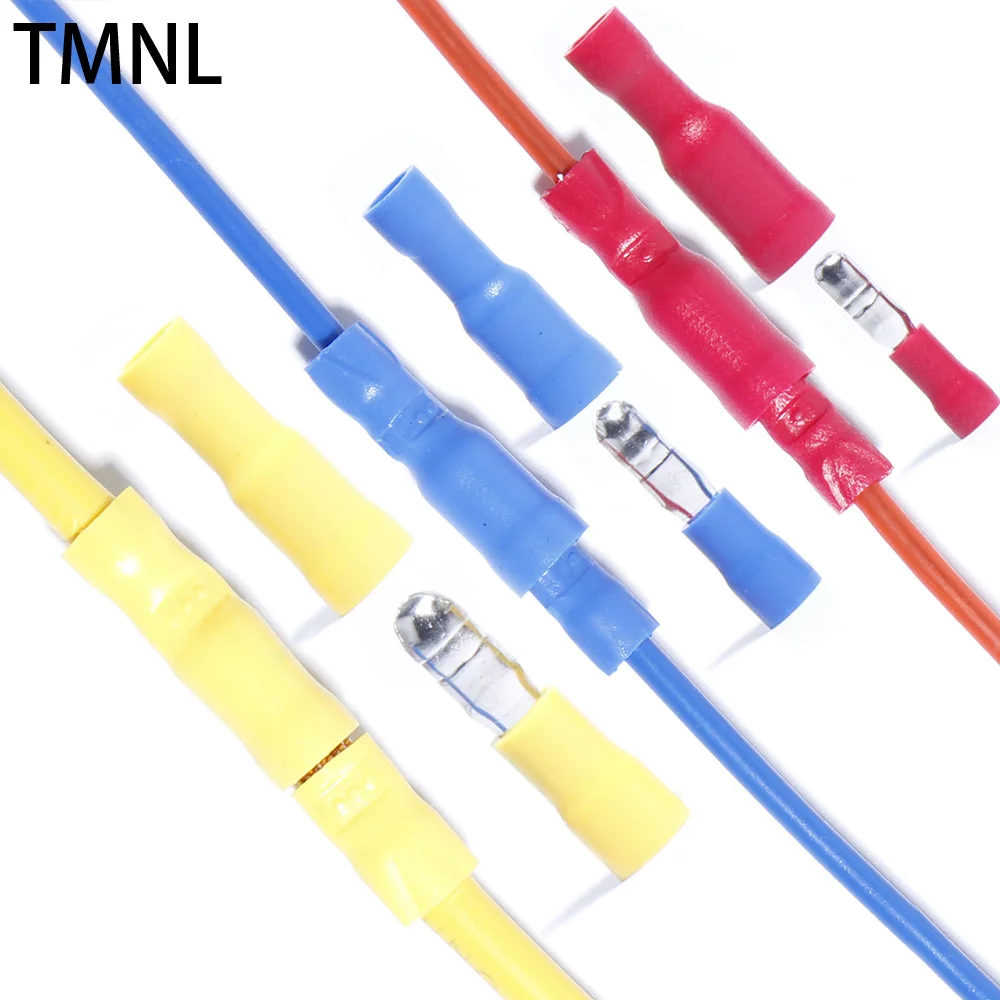 

Crimped Connector pressure Ring Insulated Wire Terminal Cable Round Cold pressing Car Electrical Mixed bullet pluggable spring