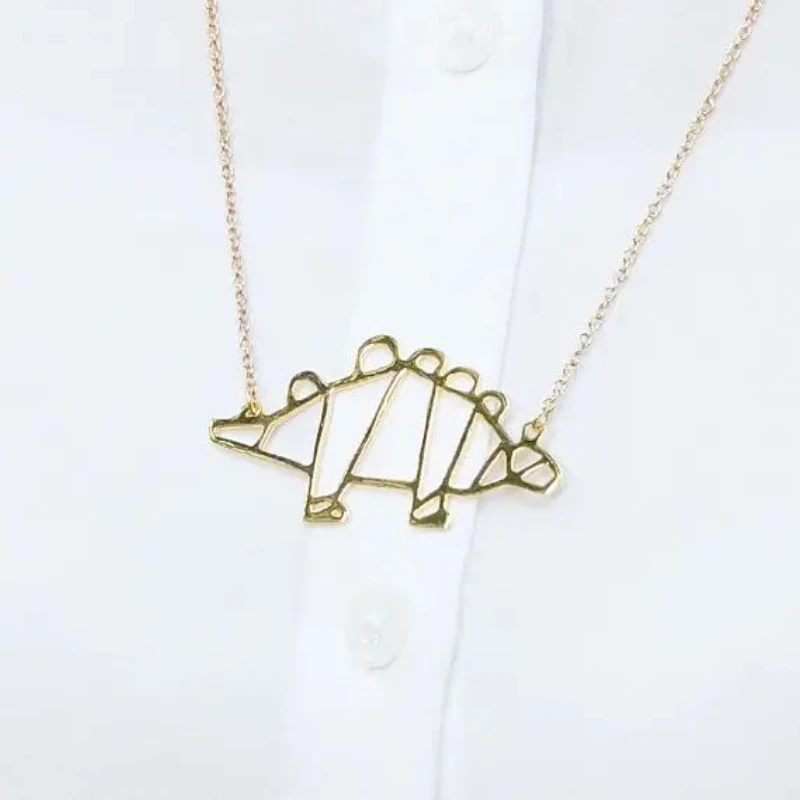 Trendy Stegosaurus Necklace