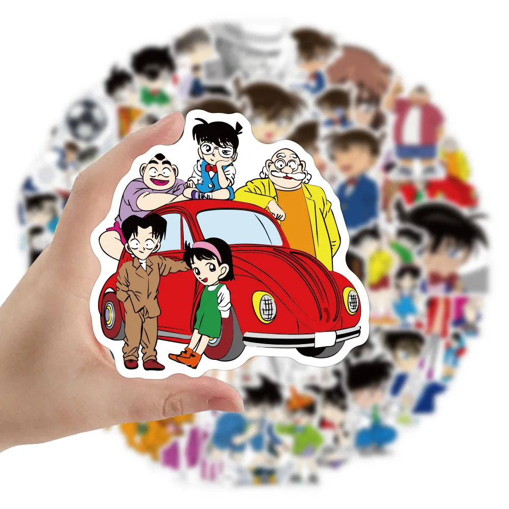 10/30/50PCS Detective Conan Anime Stickers Graffiti DIY Laptop Phone Scrapbook Skateboard Luggage Wall Cartoon Decal Kids Toys