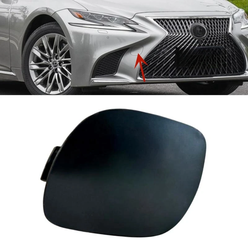 For Lexus LS350 LS500h 2018-2020 Car Unpainted Front Bumper Tow Hook Cover Trailer Cap