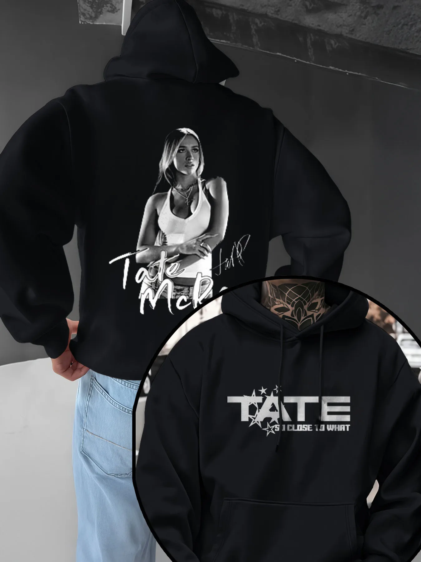 

Толстовка с капюшоном Tate Mcrae Is So Close To Miss Possession, осень-зима 2022, мужская и женская мода, пуловер из чистого хлопка в стиле ретро