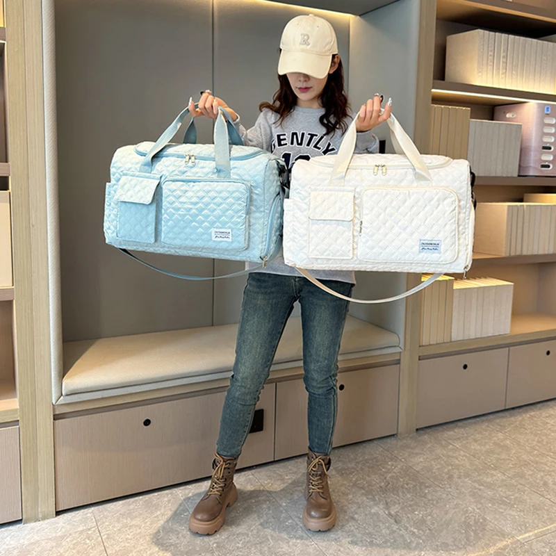 Border Minimalist Travel Bag Large Capacity Lightweight Fitness Dry Wet Separation Storage With Shoe Compartment Shoulder Bag