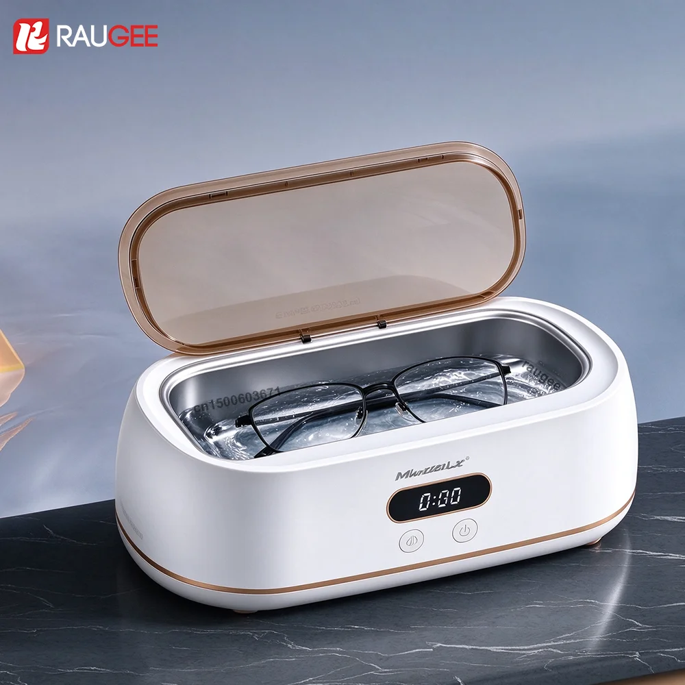 Ultrasonic Cleaner Machine Glasses Denture - 400ML Ultrasonic Cleaner Household Ultrasonic Cleaning