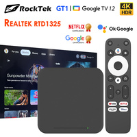 RockTek GT1 UHD Google TV Box Netflix Google Certified  GT1 2GB 32G  Support Dolby Atmos Vision 2T2R Wifi5 BT5.2 Android TV Box