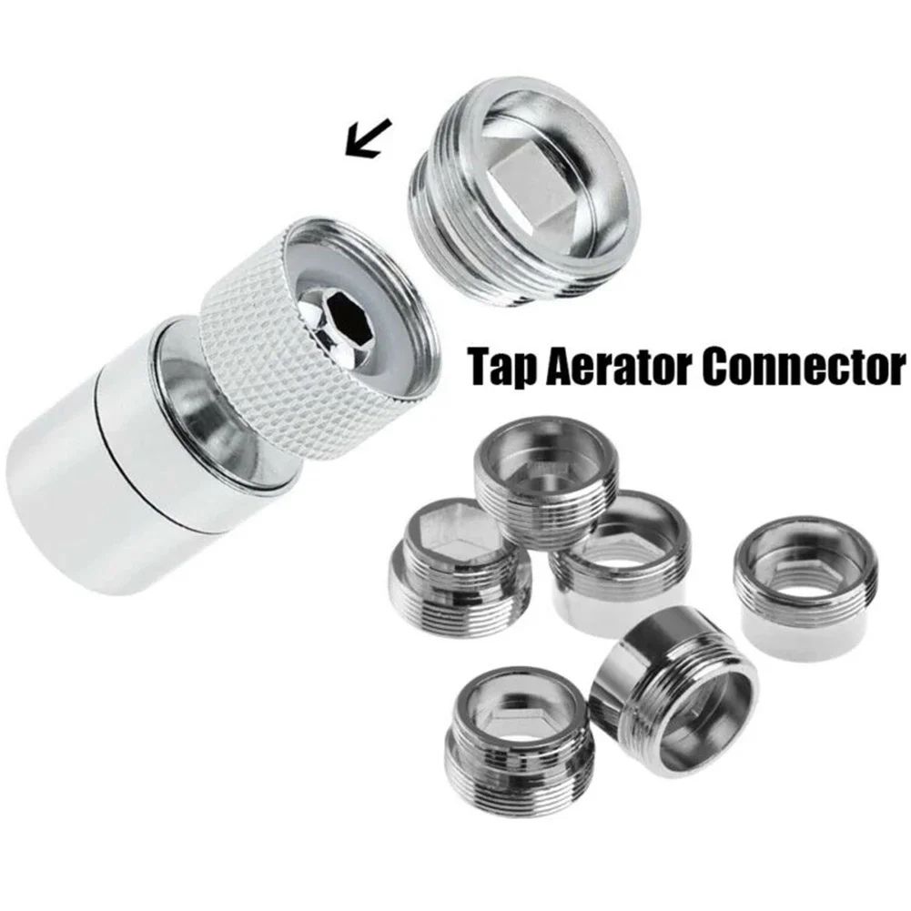 1pc Tap Aerator Connector Brass Faucet Aerator Connector Outside/Inside Thread Home Kitchen Faucet Hardware Accessories