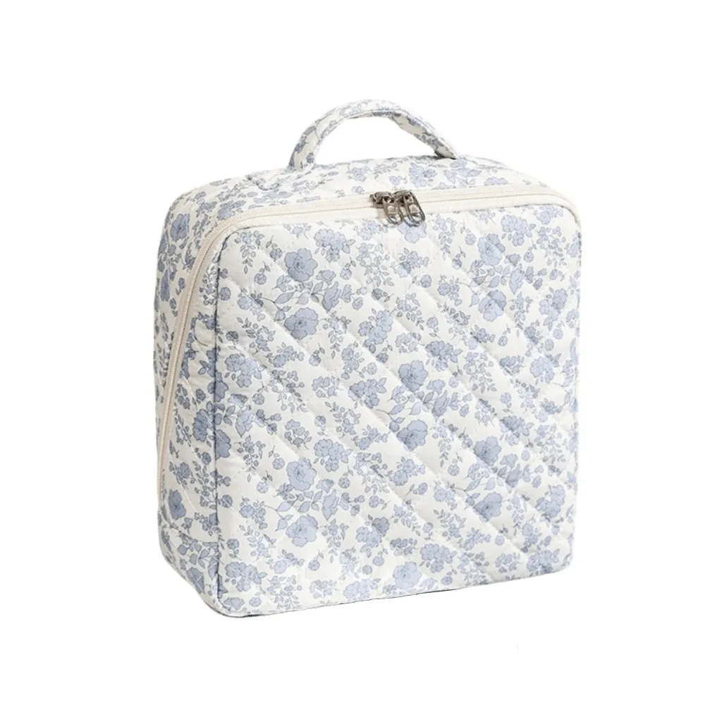 Portable Quilted Travel Storage Bag Large Capacity Multifunctional Handbag Cosmetic Bags