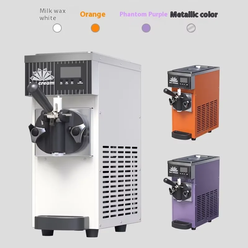 Great Truwin TW28 Commercial Automatic Soft Ice Cream Machine 5L/H Stainless Steel For Restaurants & Commercial Catering