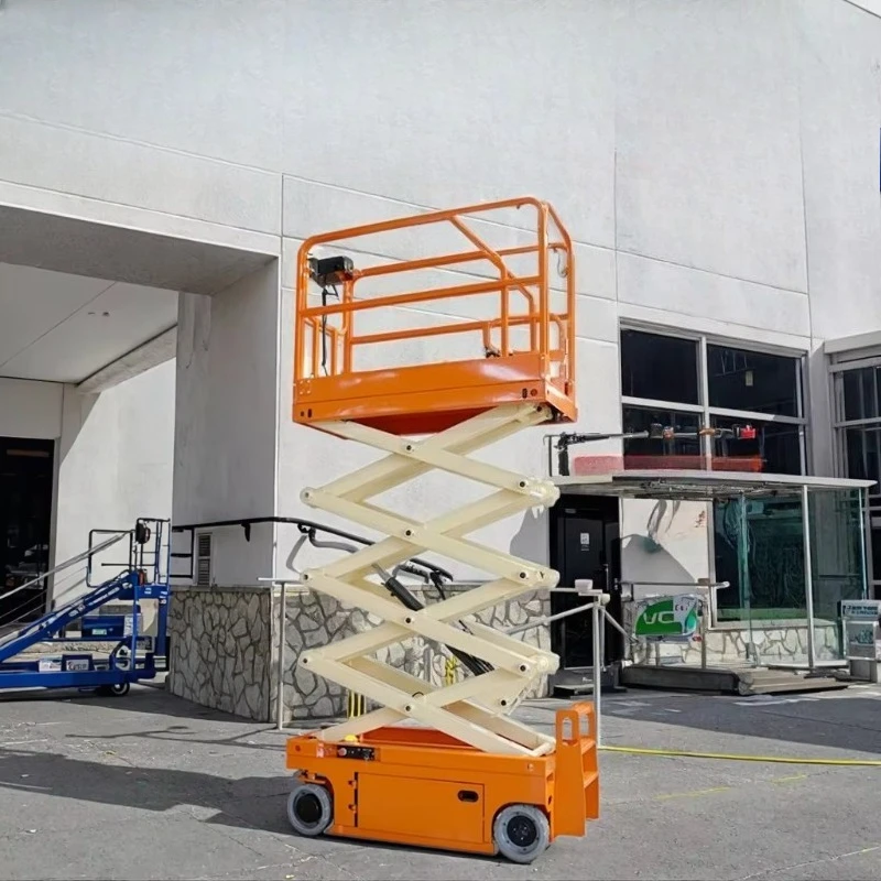 High Quality Fully Electric Self-Traveling Mobile Scissor Lift Small Hydraulic Lifting Platform for High-Altitude Operations