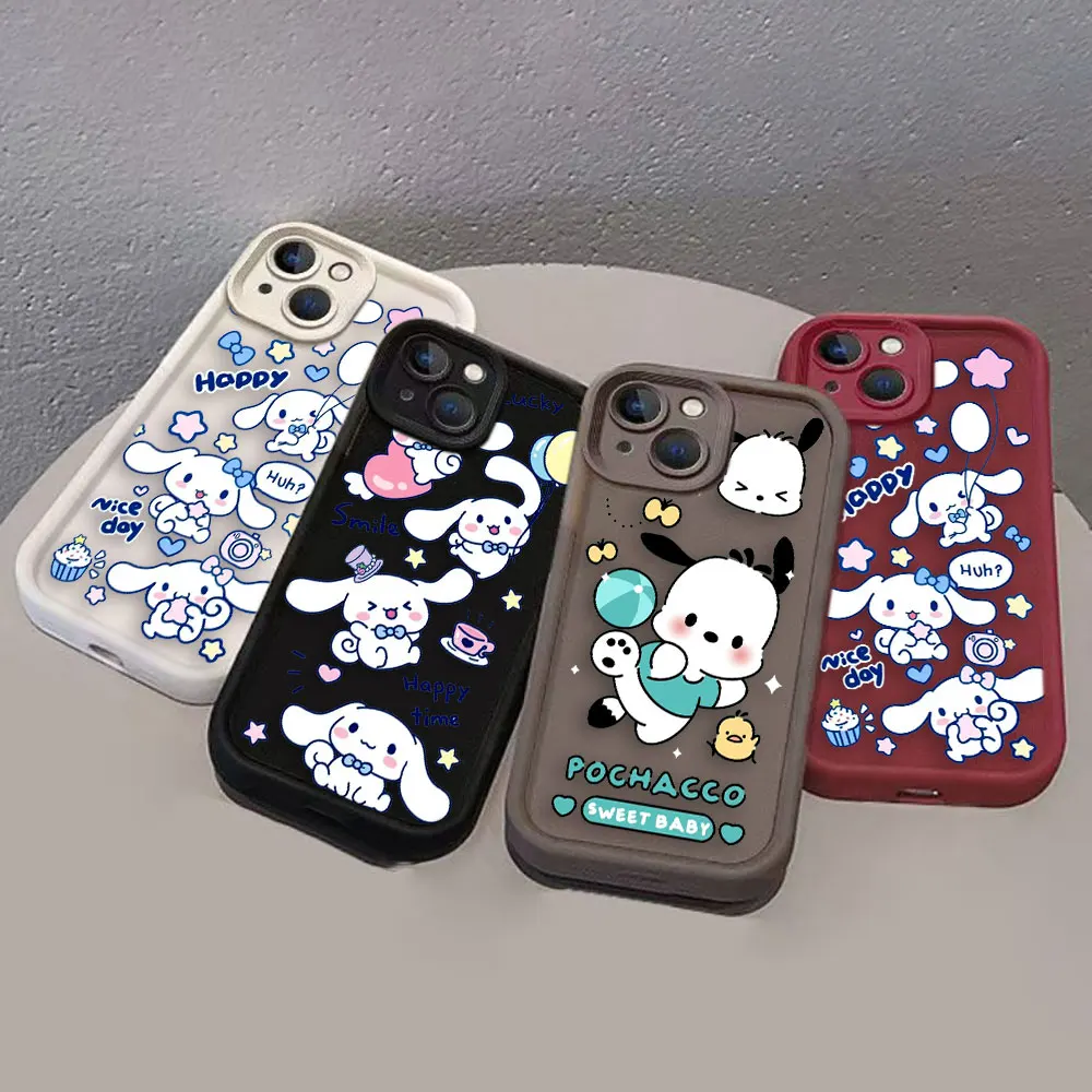 Cinnamoroll Pochacco Dog Phone Case For VIVO Y19 Y20 Y17 Y17S Y21 Y22S Y22 Y27 Y28 Y35 Y36 Y50 Y51 Y72 Y75 Y76 Y77 Y78 Y100 Case