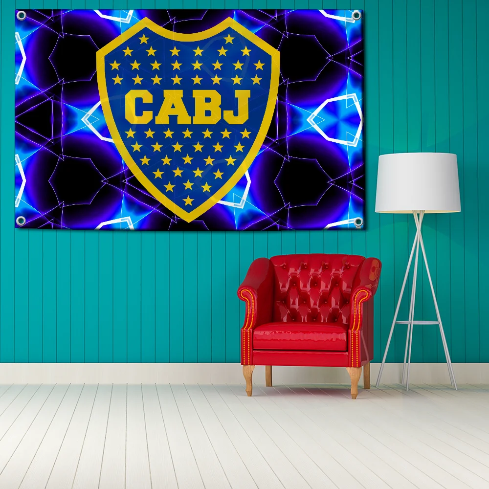 Hanging Flags CABJ Flag Boca Juniors Flag for Rooms Banner Club Flag Room Decor Y2k Wall Decoration Outdoor Decorations Custom