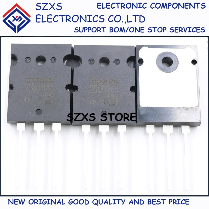 Nuevo Original 5 pares 2SA1943-O A1943 + 2SC5200-O C5200 TO-264 Transistor amplificador de Audio en Stock de buena calidad