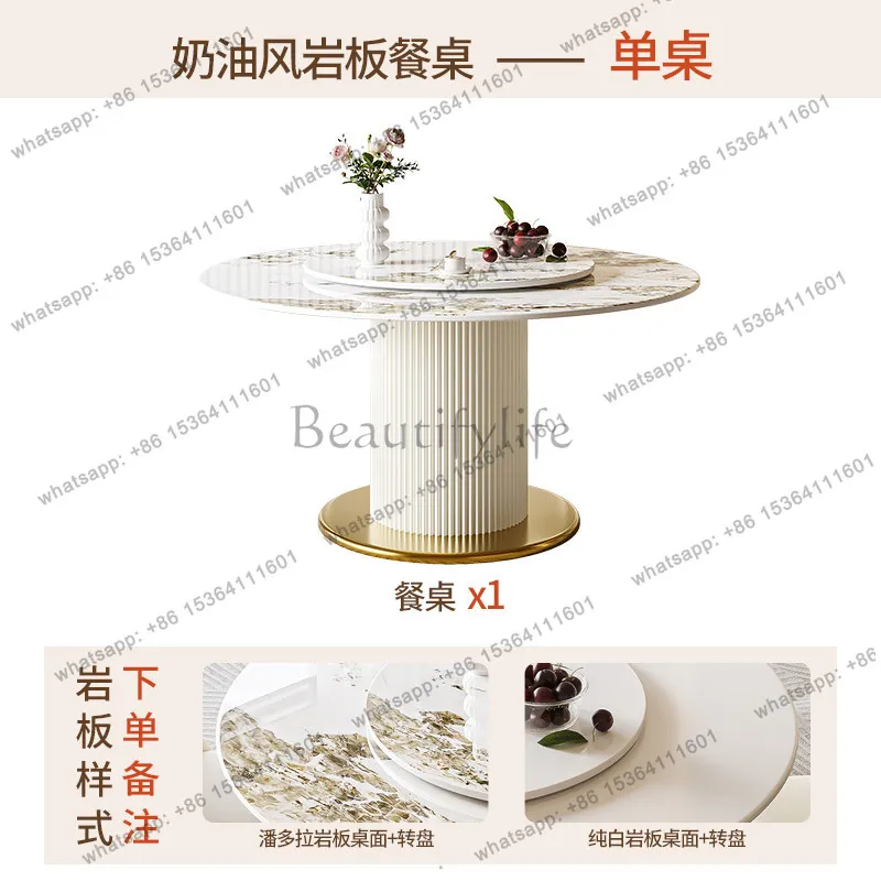 Unique Round Table Luxury Designer Big Nordic Kitchen Dining Table Set Living Room Modern Mesas