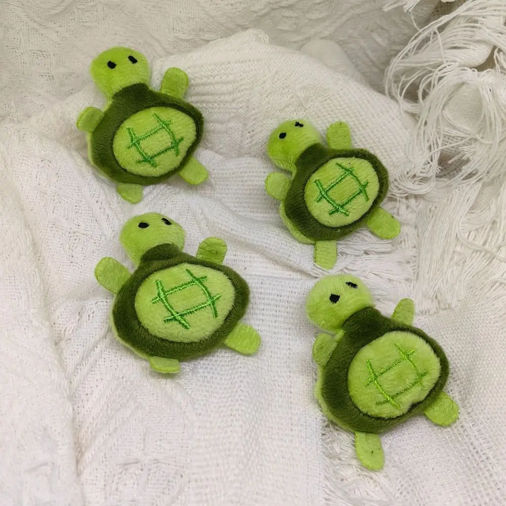 Creative Cartoon Turtle Plush Keychain Soft Plush Stuffed Bag Name Tag Toys Turtle Brooch Unisex