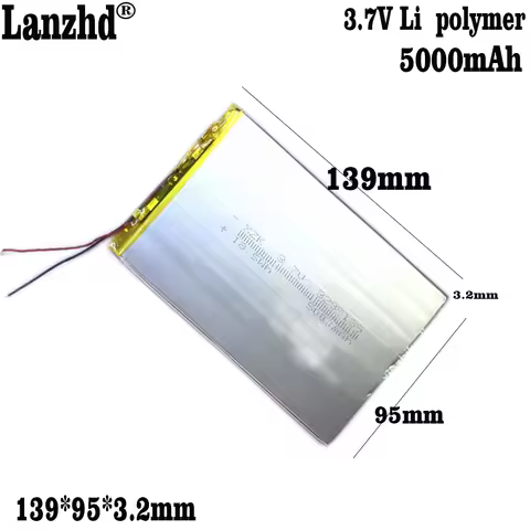1-10pcs tablet Battery 3.7V polymer lithium battery pack for Medical products Battery DIY 3295139 139*95*3.2mm